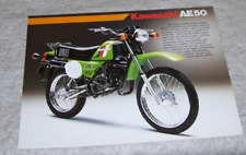 KAWASAKI AE50 -A2 MOTORCYCLE SALES LEAFLET Not dated P/N 99943-1407 ALL-E II-IX