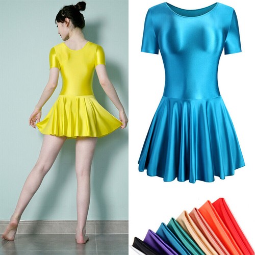 Women glossy shiny dress - shiny,