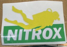 SCUBA DIVER STICKER 9cm X 13cm