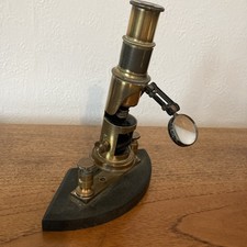Antique (late 19th century) Brass Field Microscope