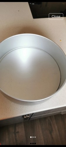 Silver wood round - round, aluminium