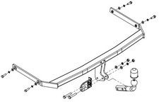Swan Neck Tow Bar For Ford