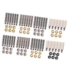 6Pcs Classical Guitar Tuning Pegs Tuners Machine Heads Gear and White Pins Parts