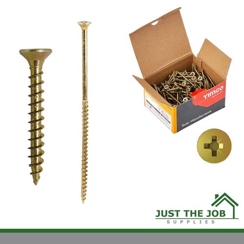 Timco solo yellow woodscrew - solo,