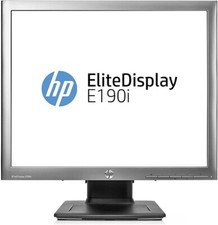 HP Monitor 19" E190i EliteDisplay 19" VGA DVI DP 1280 X 1024 With Stand Gade A +