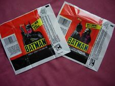 Batman the Movie Series 2 Topps cards 1989 X2 Original Wax Wrappers VGC