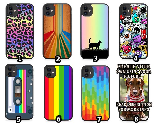 Colourful rubber phone case - rubber,
