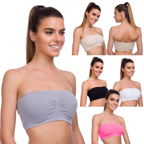 Womens padded boobtube - padded,