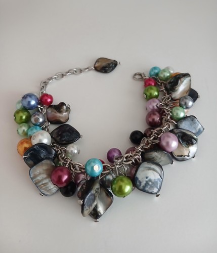 Colourful faux pearl - colourful, &