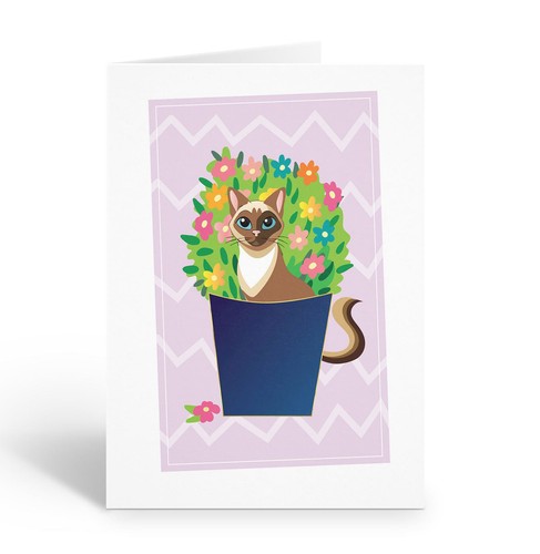 Siamese cat blank note cards - siamese,