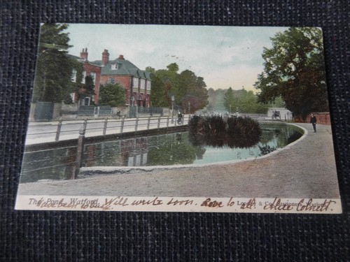 The pond watford postcard - pond,