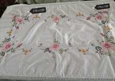 vintage tablecloth and 6