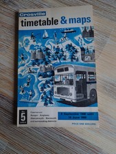 Crosville Bus Timetable Map No.5 Caernarvon Bangor Anglesey Sep 1968 - June 1969