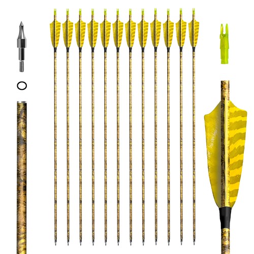 Camouflage carbon arrows - carbon,