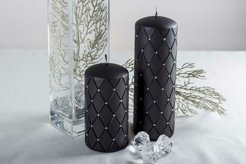 Diamond black decorative - black,