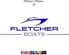 Fletcher boats Vinyl decal for