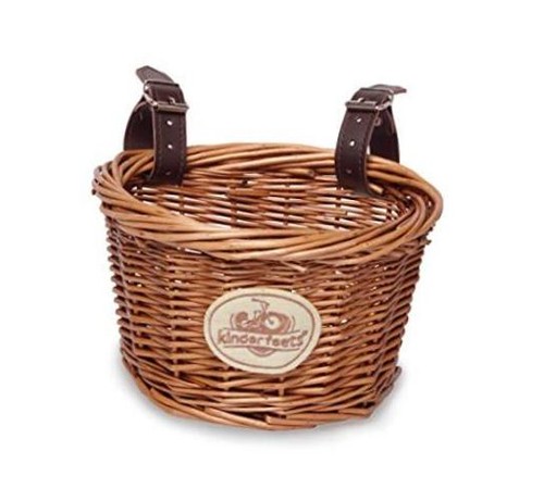 Wicker bike basket accessory - basket,