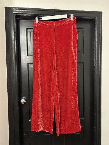 Red velvet boden wide leg - velvet,
