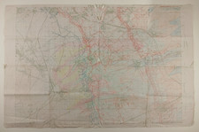 RARE WW1 TRENCH MAP entitled
