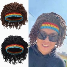 Fiber Wig Braid Hat Hip-hop