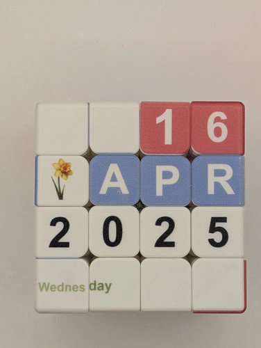 4x4 calendar cube perpetual - calendar,