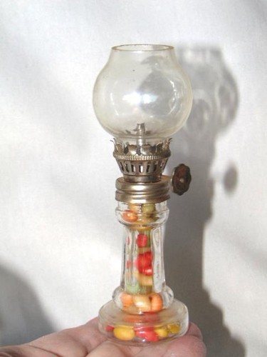 Vintage glass candlestick - vintage,
