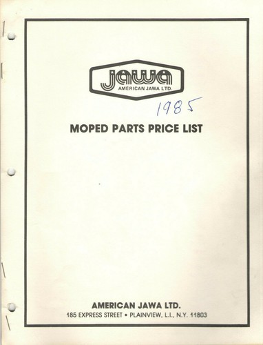Vintage 1985 jawa moped - 1985, parts