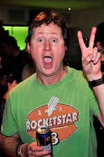 Caravan drummer Mark Walker at