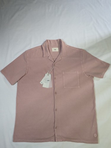 Folk mens dusty - pink, textured