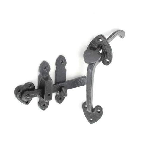 Black antique iron gate - antique, door