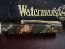 WATERMAN'S Mechanical Pencil Celluloid Marble Art Déco Vintage 1930s