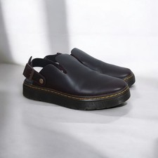 DR MARTENS Carlson Oxblood  Burgundy Mules Clogs Sandals UK 5 EU38