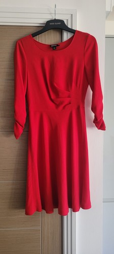 Dkny women red midi - women's, dress