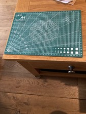 Japanese Green Double- Sided Cutting Mat for Crafts Pre Used A4 Size