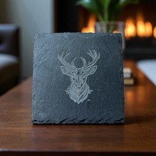 Glenmore Stag Engraved Slate