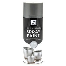 Metallic Silver Spray Paint Aerosol Auto Car Multi-Purpose 400ml