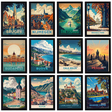 Vintage Travel Holiday Poster