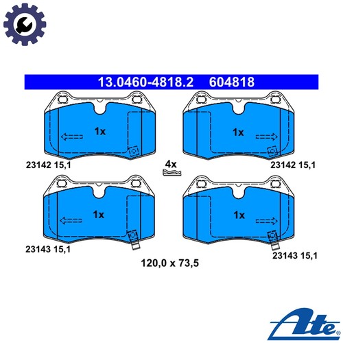 Brake pad set - set,