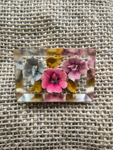 Reverse carved vintage plastic - carved,