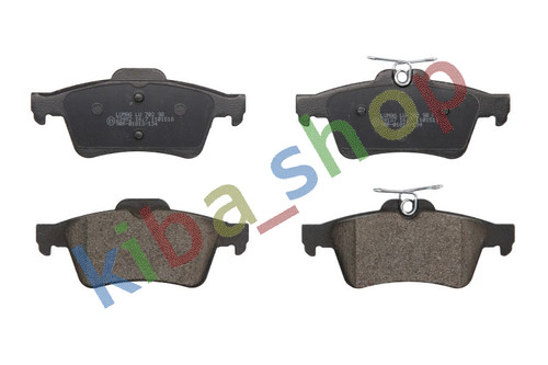 Brake pads set rear - set, fits