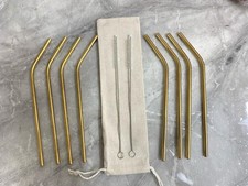 Metal Straws Reusable Rainbow