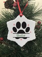 Dog Christmas decoration Paw