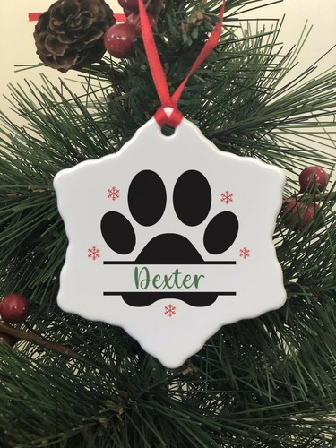 Dog christmas decoration - christmas, paw
