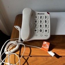 Binatone 110 Touch Tone Big Buttons Corded Telephone Landline Loud Tone Flashing