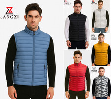 Mens quilted padded gilet - quilted,