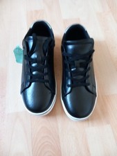 Womens Lands End Black Trainer