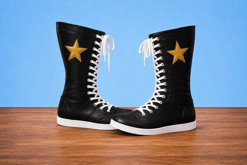 Handmade long wrestling boots - long,