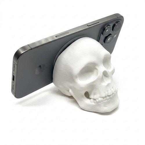 Gothic skull phone stand