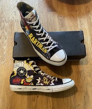 Converse Bartman Limited Edition High Tops Uk Size 10 Unisex Simpsons Comic Fox