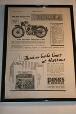 Framed Ambassador Motorcycle